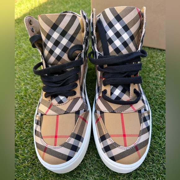 Burberry Check Hightop Sneaker size 37 - Picture 4 of 15
